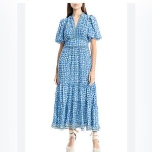 Max studio size medium Blue Patterned Women's Dress